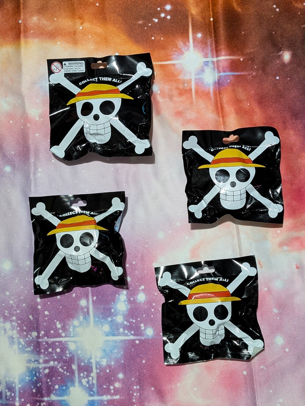 💀 One Piece Tsunameez Keychains 4 Total